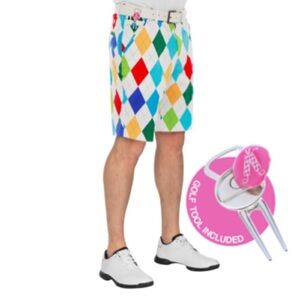 Paisley Golf Shorts Sz 40 Multicolor Men's Golf Shorts